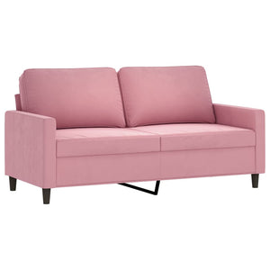 Ensemble de canapés 3 pcs avec coussins Rose Velours