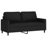 Ensemble de canapés 3 pcs avec coussins Noir Velours