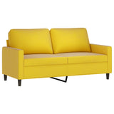 Ensemble de canapés 3 pcs avec coussins Jaune Velours