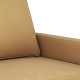 Ensemble de canapés 3 pcs avec coussins Marron Velours