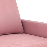 Ensemble de canapés 2 pcs avec coussins Rose Velours