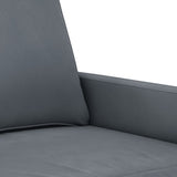 Ensemble de canapés 3 pcs avec coussins Gris foncé Velours