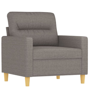 Ensemble de canapés 4 pcs avec coussins Taupe Tissu
