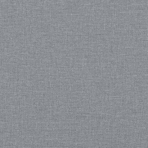 Ensemble de canapés 2 pcs avec coussins Gris clair Tissu