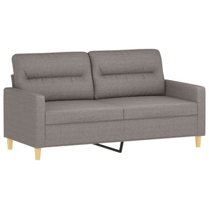 Ensemble de canapés 3 pcs avec coussins Taupe Tissu