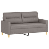 Ensemble de canapés 3 pcs avec coussins Taupe Tissu