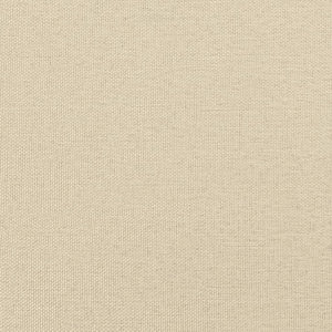Ensemble de canapés 2 pcs avec coussins crème tissu