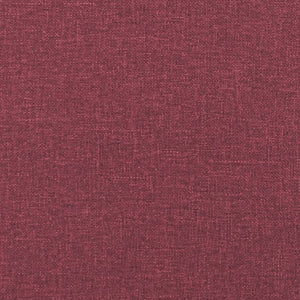 Ensemble de canapés 3 pcs avec coussins rouge bordeaux tissu
