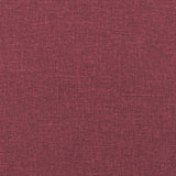 Ensemble de canapés 3 pcs avec coussins rouge bordeaux tissu