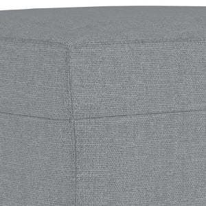 Ensemble de canapés 3 pcs avec coussins Gris clair Tissu