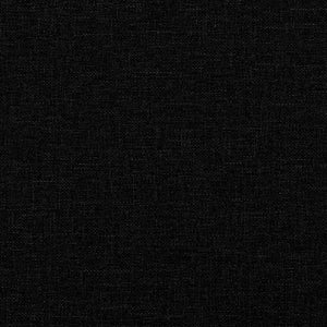 Ensemble de canapés 2 pcs avec coussins noir tissu