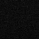 Ensemble de canapés 2 pcs avec coussins noir tissu