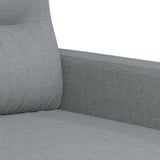 Ensemble de canapés 3 pcs coussins gris clair tissu