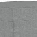 Ensemble de canapés 3 pcs coussins gris clair tissu