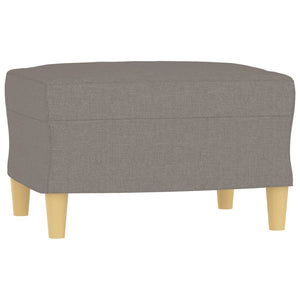Ensemble de canapés 3 pcs avec coussins taupe tissu