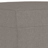 Ensemble de canapés 3 pcs avec coussins taupe tissu