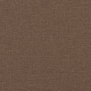 Ensemble de canapés 2 pcs avec coussins Marron Tissu