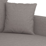 Ensemble de canapés 3 pcs avec coussins Taupe Tissu