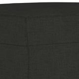 Ensemble de canapés 3 pcs avec coussins Noir Tissu