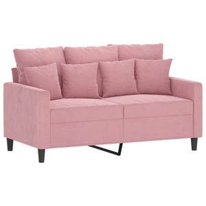 Ensemble de canapés 3 pcs avec coussins Rose Velours