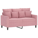 Ensemble de canapés 3 pcs avec coussins Rose Velours