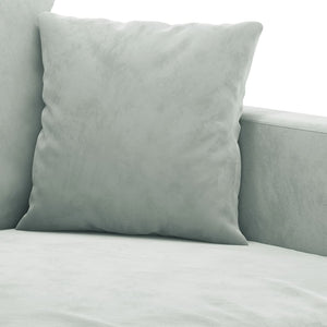 Ensemble de canapés 4 pcs avec coussins Gris clair Velours