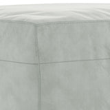 Ensemble de canapés 4 pcs avec coussins Gris clair Velours