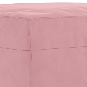 Ensemble de canapés 4 pcs avec coussins Rose Velours
