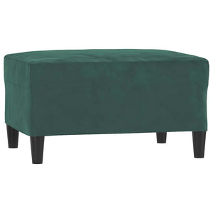 Ensemble de canapés 3 pcs avec coussins Vert foncé Velours