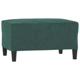 Ensemble de canapés 3 pcs avec coussins Vert foncé Velours