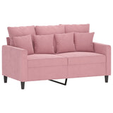 Ensemble de canapés 3 pcs avec coussins Rose Velours