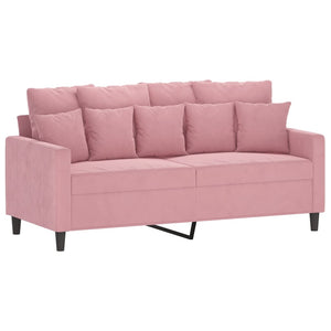 Ensemble de canapés 3 pcs avec coussins Rose Velours