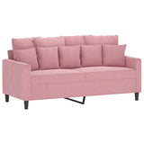 Ensemble de canapés 3 pcs avec coussins Rose Velours