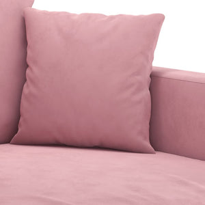 Ensemble de canapés 3 pcs avec coussins Rose Velours
