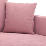 Ensemble de canapés 3 pcs avec coussins Rose Velours