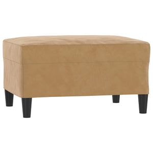 Ensemble de canapés 3 pcs avec coussins Marron Velours