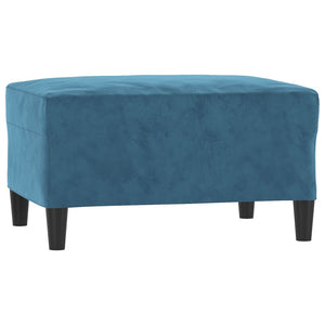 Ensemble de canapés 3 pcs avec coussins Bleu Velours