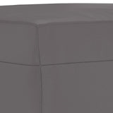 Ensemble de canapés 4 pcs avec coussins Gris Similicuir