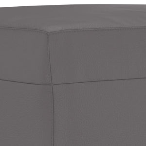Ensemble de canapés 3 pcs avec coussins Gris Similicuir