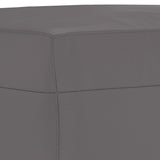 Ensemble de canapés 3 pcs avec coussins Gris Similicuir