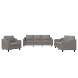 Ensemble de canapés 3 pcs avec coussins Taupe Tissu