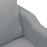 Ensemble de canapés 3 pcs coussins gris clair tissu