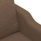 Ensemble de canapés 3 pcs avec coussins marron tissu