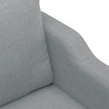 Ensemble de canapés 4 pcs coussins gris clair tissu