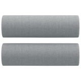 Ensemble de canapés 4 pcs coussins gris clair tissu