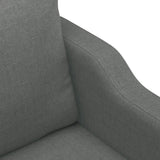 Ensemble de canapés 4 pcs coussins gris foncé tissu