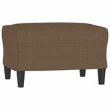 Ensemble de canapés 4 pcs avec coussins marron tissu