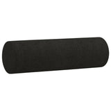Ensemble de canapés 4 pcs avec coussins noir tissu