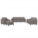 Ensemble de canapés 4 pcs avec coussins taupe tissu