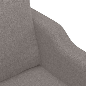 Ensemble de canapés 4 pcs avec coussins taupe tissu